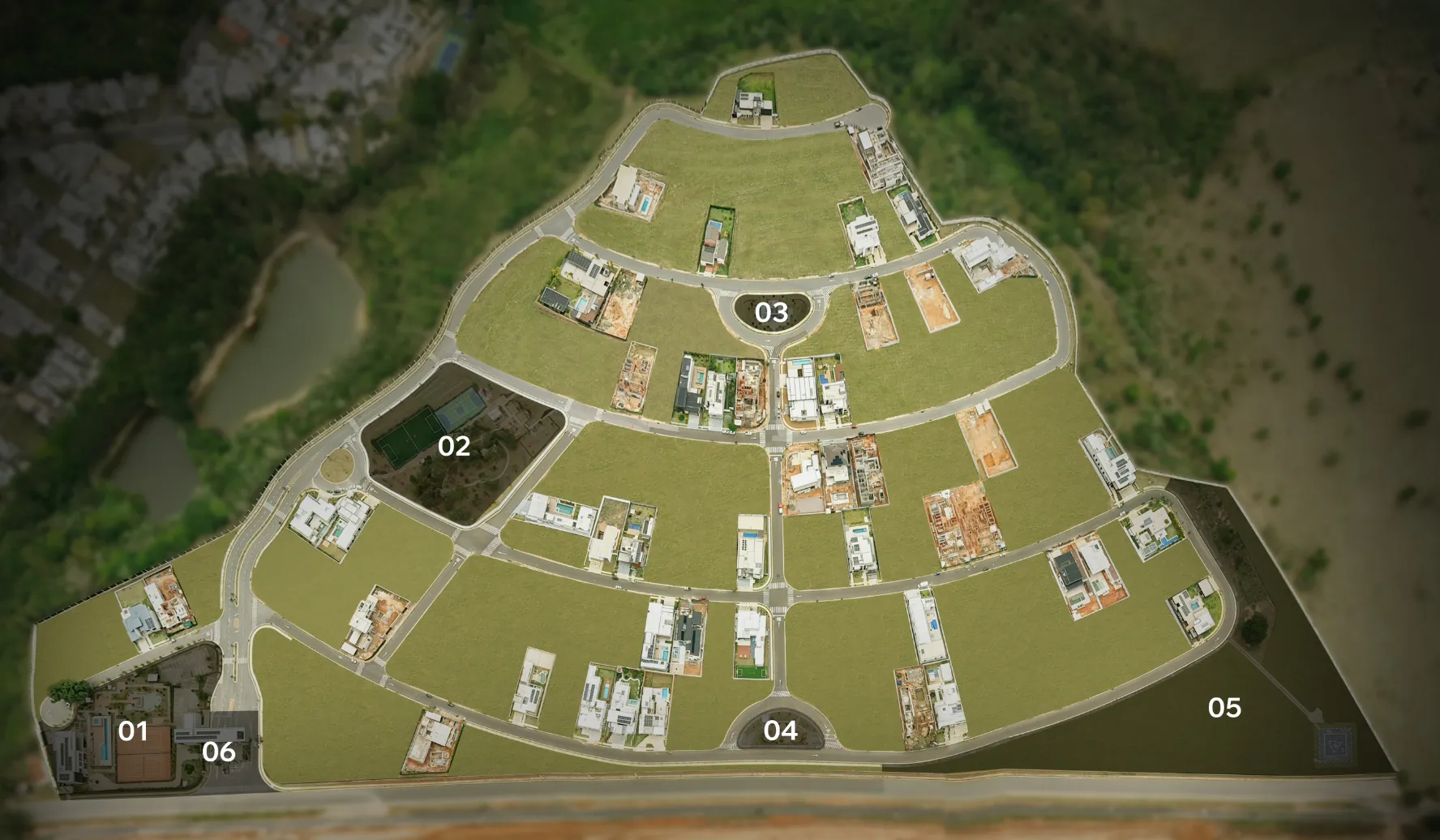 Mapa de implantação